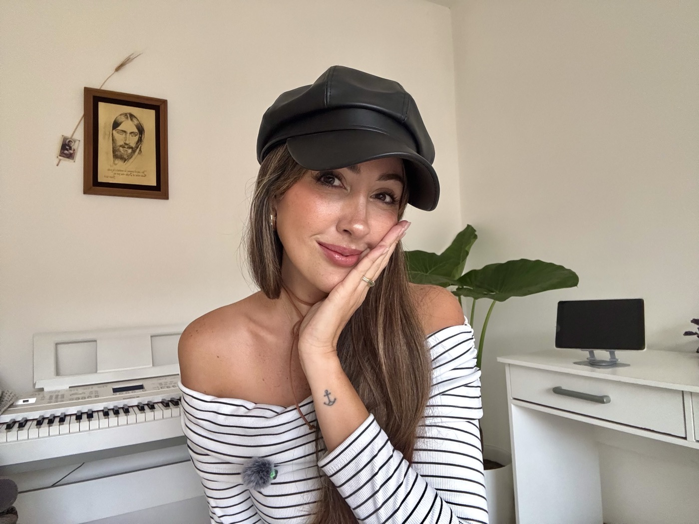 Evelyn Díaz Scifo en su estudio